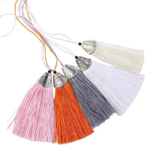 Dailylike Vintage Cotton Fish Mouth Cap Ice Silk Tassel Trim DIY For Sewing Curtains Accessories DIY Home Wedding Decoration