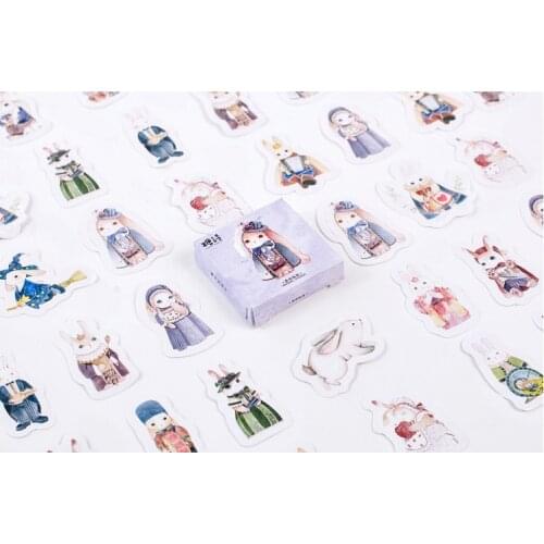 Magic rabbit decorative sticker(1pack=45pieces)