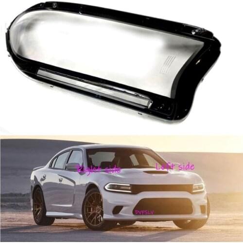 For Dodge Charger 2015 2016 2017 2018 2019 Car Headlight cover Headlamp Lens Auto Shell Cover