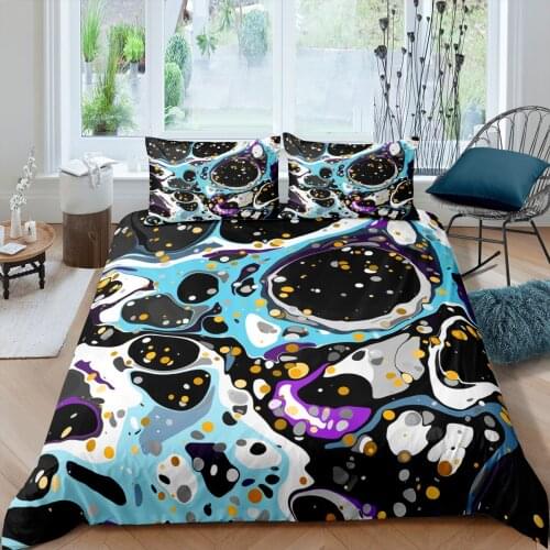 Home Textiles Luxury 3D Marble Print Duvet Cover Set 2/3 Pcs Pillowcase Kids Bedding Set AU/EU/UK/US Queen and King Size