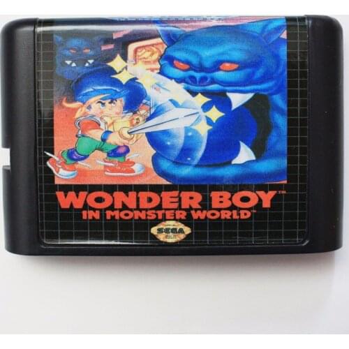 Wonder Boy 16 bit MD Game Card For Sega Mega Drive For Genesis