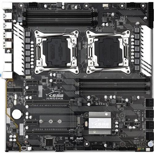 JINGSHA X99-F2 Dual-Channel Computer Motherboard Support LGA2011-3 V3/V4 CPU Desktop Server DDR4 256GB Memory Game Motherboard
