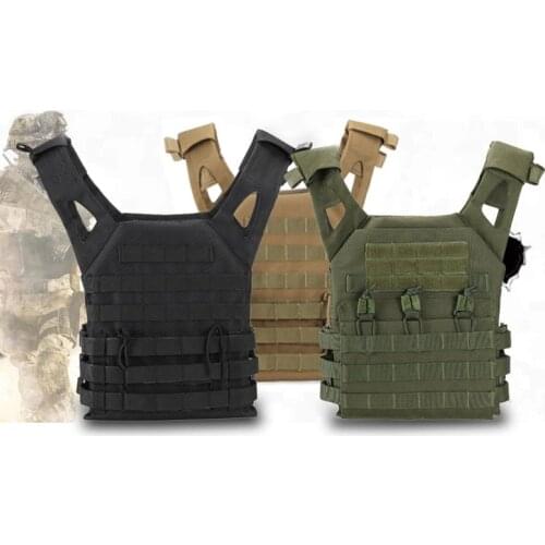 JPC Tactical Vest Men Hunting Vest Plate Carrier Molle Vest Airsoft Paintball Game Body Armor Military Gear