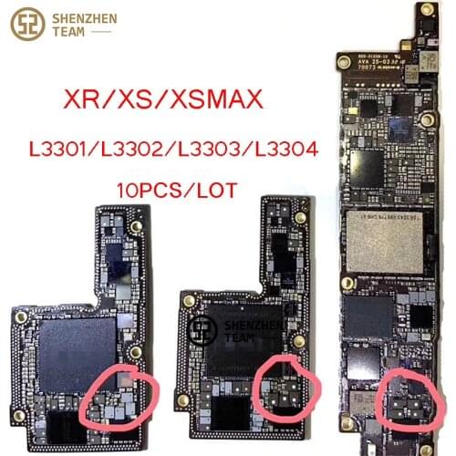 SZteam 10PCS L3301 L3302 L3303 L3304 Charger Coil Charging Booster Inductor Inductance For iPhone XR XS XSMAX Integrated Circuit