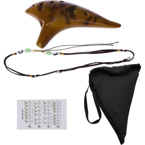 12 Hole Legend Zelda Ocarina of Time Alto C Smoldering Ceramic Flute Ocarina Hot