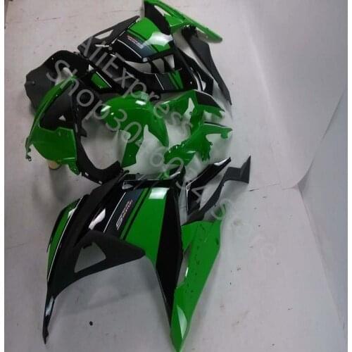 For KAWASAKI NINJA 300 Ninja300 2013-2015 2016 2017 2018 Motorcycle ABS Plastic green black Bodywork Fairing Kit Set
