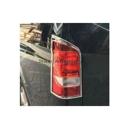 Loyalty Car Accessories 2pcs ABS Chrome for Mercedes-Benz VITO 2016 2017 Tail Light Taillight Frame Trim Cover Car styling