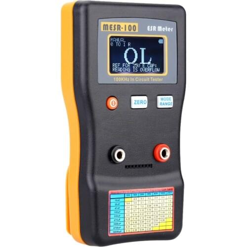 MESR-100 multimeter ESR Capacitance Ohm Meter Professional multimeters Measuring Capacitance Resistance Capacitor Circuit Tester