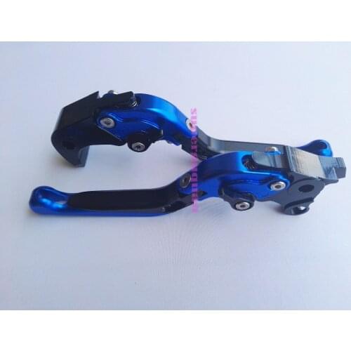 New motorcycle motorbike Foldable Extendable brake&Clutch Levers Blue For Suzuki GSX-R1000 Gixxer GSXR1000 GSXR 1000 2007 2008
