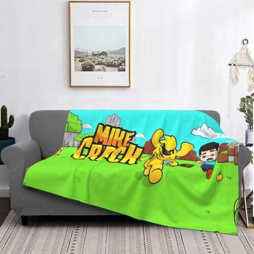 Friend Mikecrack Blankets Coral Fleece Plush Summer Anime Multifunction Super Warm Throw Blankets for Sofa Outdoor Quilt