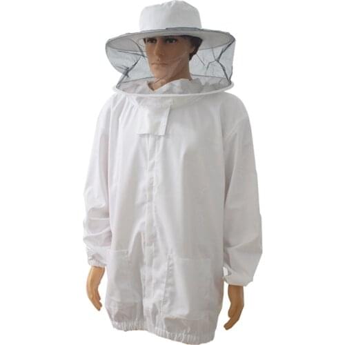 Bee Jacket Beekeeping Suit Beekeeper Jacket with Self Supporting Veil Beekeeper Jacket Professional Protective Clothing Anti Bee