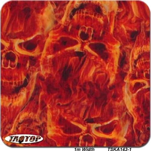 1m 50Sq TSKA143-1 Skull Water Transfer Film Transfer Printing Water Transfer Printing Film