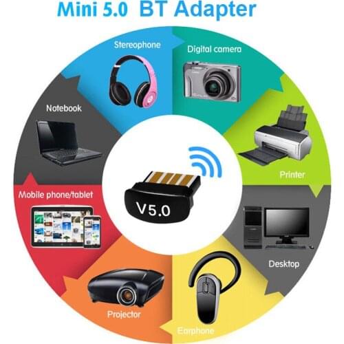 True 5.0 Usb Bluetooth Adapter Wireless Computer Adapter Audio Receiver Transmitter Dongles USB Receptor Laptop Earphone Sender