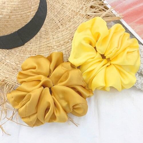 Oversized Scrunchies Big Rubber Hair Ties Elastic Hair Bands Girs Ponytail Holder Smooth Satin Scrunchie Women Hair Accessories