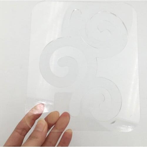 Free-Motion Quilting Templates Acrylic Sewing Ruler - Patchwork Ruler for Sewing Machine