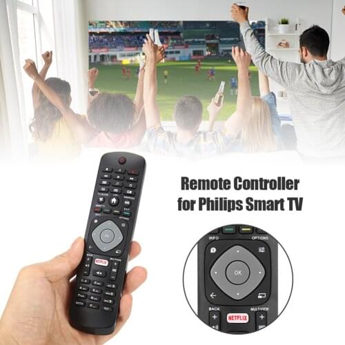 Replacement Remote Control Household Bedroom Television Decoration for PHILIPS APP Smart TV with NETFLIX HOF16H303GPD24