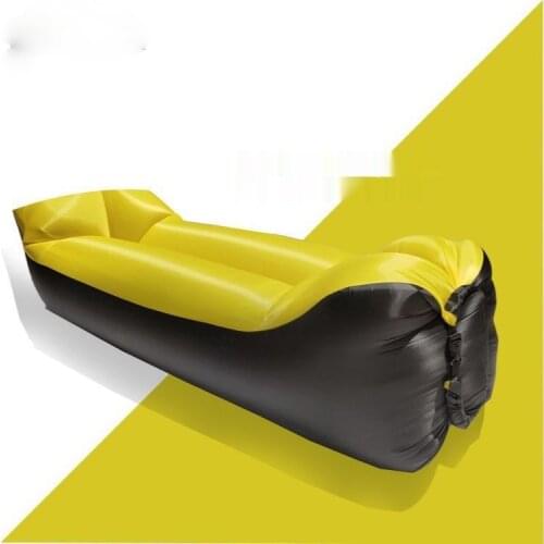 Pillow Type Inflatable Sofa with Pillow Outdoor Portable Lazy Sofa Inflable Con Almohada Foldable Inflatable Bed with Pillow