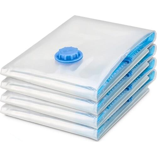 Transparent Border Vacuum Bag For Clothes Storage Bag Home Organizer Compressed Seal Travel Saving Bag Clothes Organizer Package