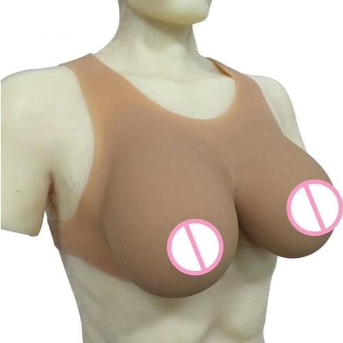 Women Fashion 1600g Silicone Breast Forms Fake Boobs Shemale Bra Transgender Crossdressers Handmade Top Selling Product In 2019