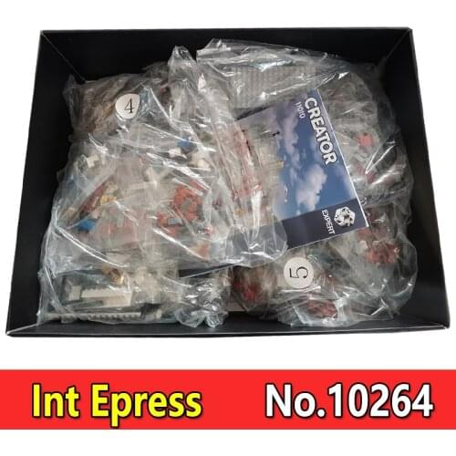 1:1 City Streetview Series Corner Garage 10264 2569Pcs Bricks Building Blocks Education Toys Girl Gifts