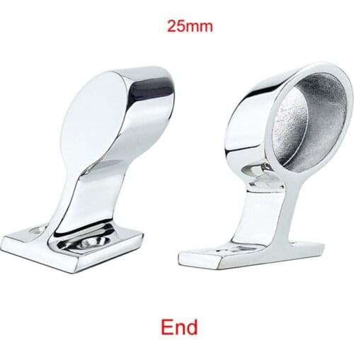 1" 25mm Marine Hardware Hand Rail Fitting Right End Stachion Yacht Accessories
