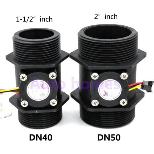 1.5 inch 2 inch DN50 water flow sensor YF-DN40 turbine flow meter, Hall sensor