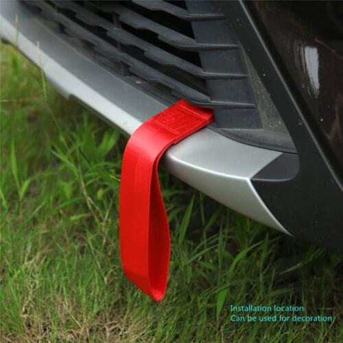 1 Piece of Color Traction Belt, Universal High-quality Nylon Racing Traction Rope with Tow Bar Emergency Tool