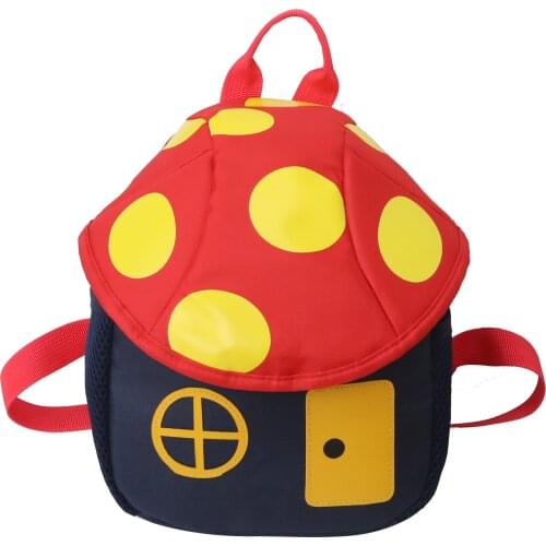 2021 Cute Mushroom preschool backpack lovely panelled kids school bags Oxford Mini backpack Fashion trend childrens bags girls