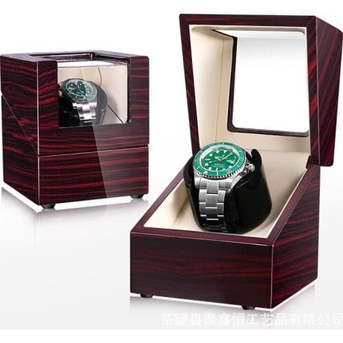 Automatic Single Watch Winders Box Motor Rotator Watch Winding Luxury Watch Cabinet Clock Holder Organizer Display Storage Boxes