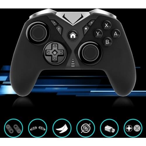 Bluetooth-compatible Modular Game Controller Joystick 6-axis Gyroscope Asymmetric Dual Motor Gamepad for Switch for PS3 for PC