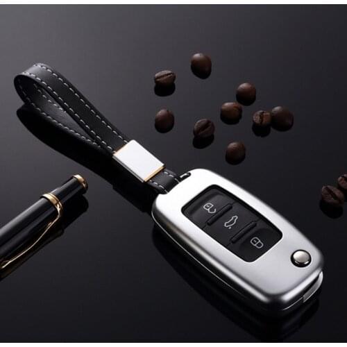 Aluminum Alloy Key Case Cover For VW Volkswagen Golf 4 5 6 Bora Jetta Polo Passat B5 B6 Skoda Superb Octavia Fabia Seat