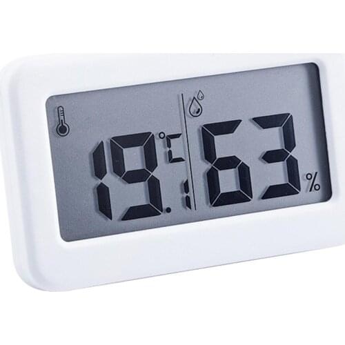 Digital Hygrometer Electronic Temperature Humidity Meters Gauge LCD Display Backlight Indoor Thermometer with Bracket Sticker