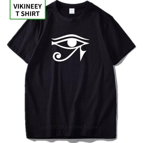 Eye of Horus T-shirts Men Egyptian God Print Anime Tee shirt Homme Moon Signal Simple Hipster Egypt Shirts EU Size