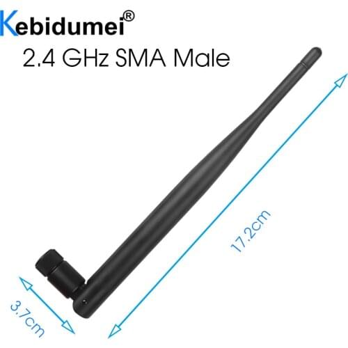 Kebidumei 2.4GHz 5dBi WiFi antenna Wireless Router SMA 2.4g For Mini PCI U.FL IPX to RP SMA Male Pigtail Cable