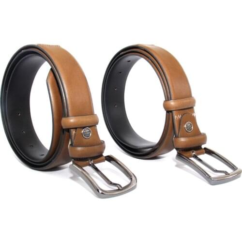 Classic Handmade Belts with Real Calf Leather, Camel Tobacco Color, Handsewn, Mens Matching Fashion Accessories for Pants Jeans