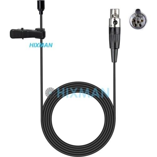 HIXMAN Beige LM2-SM OmniDirectiona Lav Lavalier Lapel Condenser Microphone For Lectrosonics Wireless beltpack transmitter System
