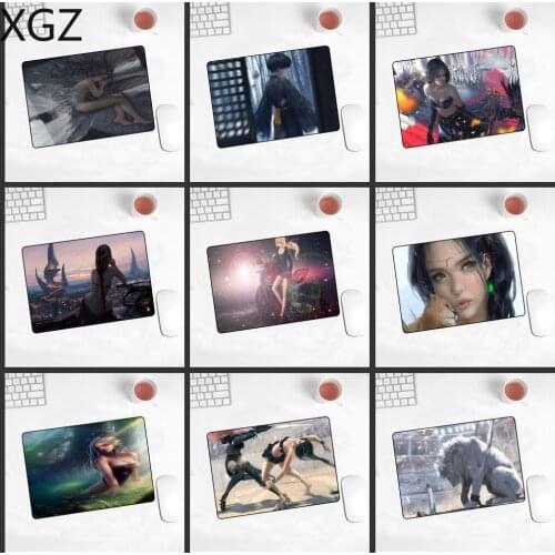 XGZ Sexy Anime Ghost Knife Ice Princess and Sister Mousepad Promotion Pc Game Player Non-slip Keyboard Mouse Pad 220X180X2MM
