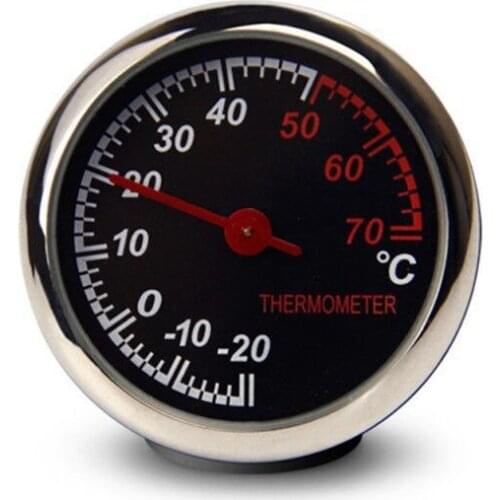 Mini Car Automobile Digital Clock Auto Watch Automotive Decoration Ornament In Car Accessories:Thermometer