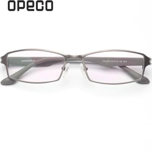 Opeco Designer Mens Pure Titanium Eyewear Business Glasses Frame Full Rim male Myopia Optical Prescription Eyeglasses #0003