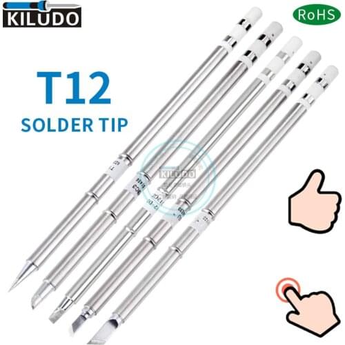 KILUDO T12-K T12-BC3 T12-D24 T12-KU T12-BL Iron Tips for Hakko Soldering Rework Station FX-951 FX-950
