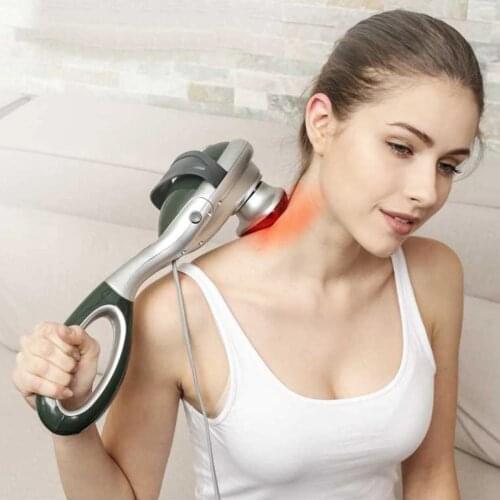Handheld Electric Body Heated Massager stick Infrared Body neck Back massage waist cervical massager Massager Hammer Vibration