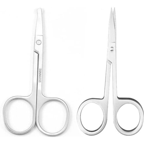 Steel Eyebrow Nose Hair Trimming Trimmer To Nose Styles Scissors Beauty Two Hair Tools Eyebrow Choose Trimming I1G0