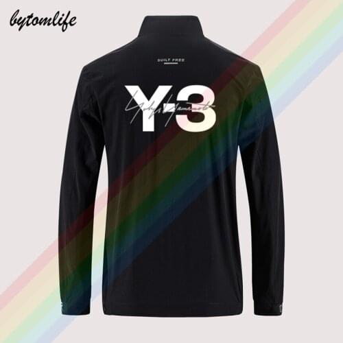Yohji Yamamoto 3y letters Slim sport jacket mens street windbreaker zipper thin jacket mens