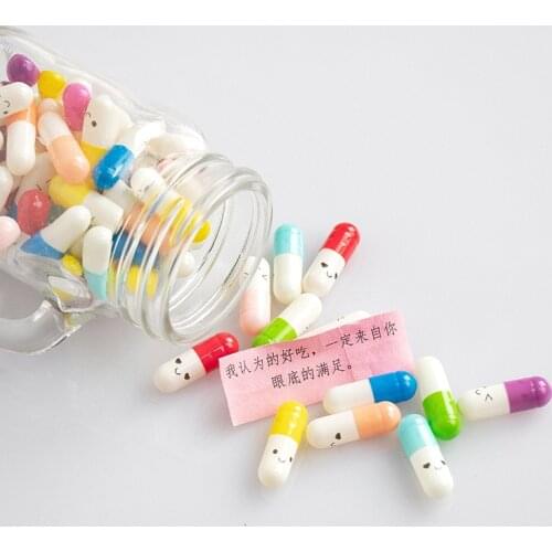 100Pcs Expression Message Capsule Party Favors Wedding Kids Birthday Supplies Valentines Day Presents Girlfriend Boyfriend Gift