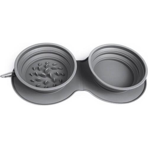 1000ml Large Collapsible Dog Pet Folding Silicone Bowl Outdoor Travel Portable Puppy Food Container Feeder Dish Bowl