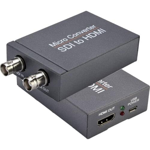 1080P 3G SDI to HDMI compatible Converter Support 3G-SDI, HD-SDI, SD-SDI Auto Format Supports SMPTE 425M, SMPTE 424M, SMPTE 292M