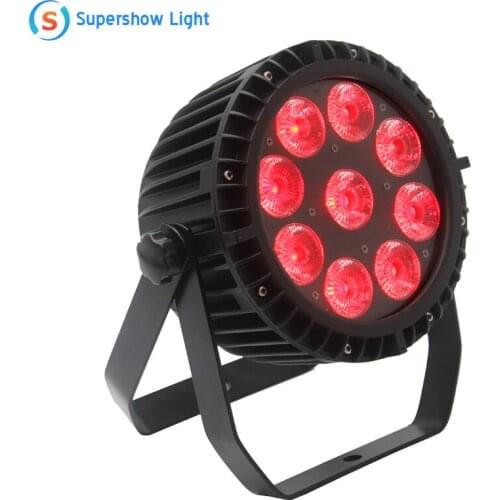 2pcs LED Par Light 9x18W RGBWA UV Waterproof Wireless Battery Par Light DJ DIsco Stage Show Culb Light