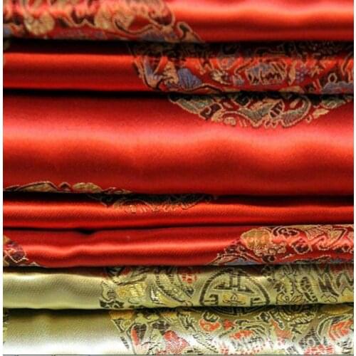 500cm*90cm dragons brocade fabric fashion cushions fabrics synthetic silk packaging products Costume clothing garment cloth