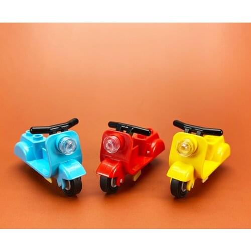 Accessories Creator MOC Blocks Parts Baby Bicycle Motorcycle Transportation Various suitcases Diy Accessory Bricks Friends City