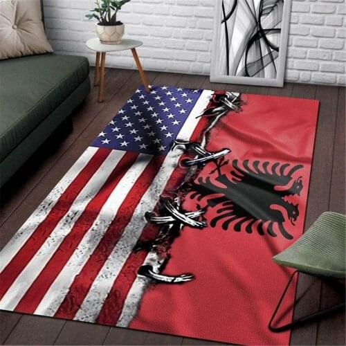 American Albania Area Rug 3D All Over Printed Non-slip Mat Dining Room Living Room Soft Bedroom Carpet 01